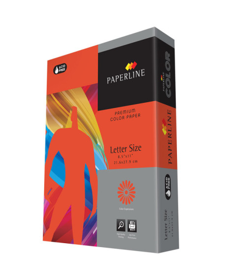 Hîrtie colorată A4 Paperline RED, 80 gr/m2, 500 foi, intensiv, roșie